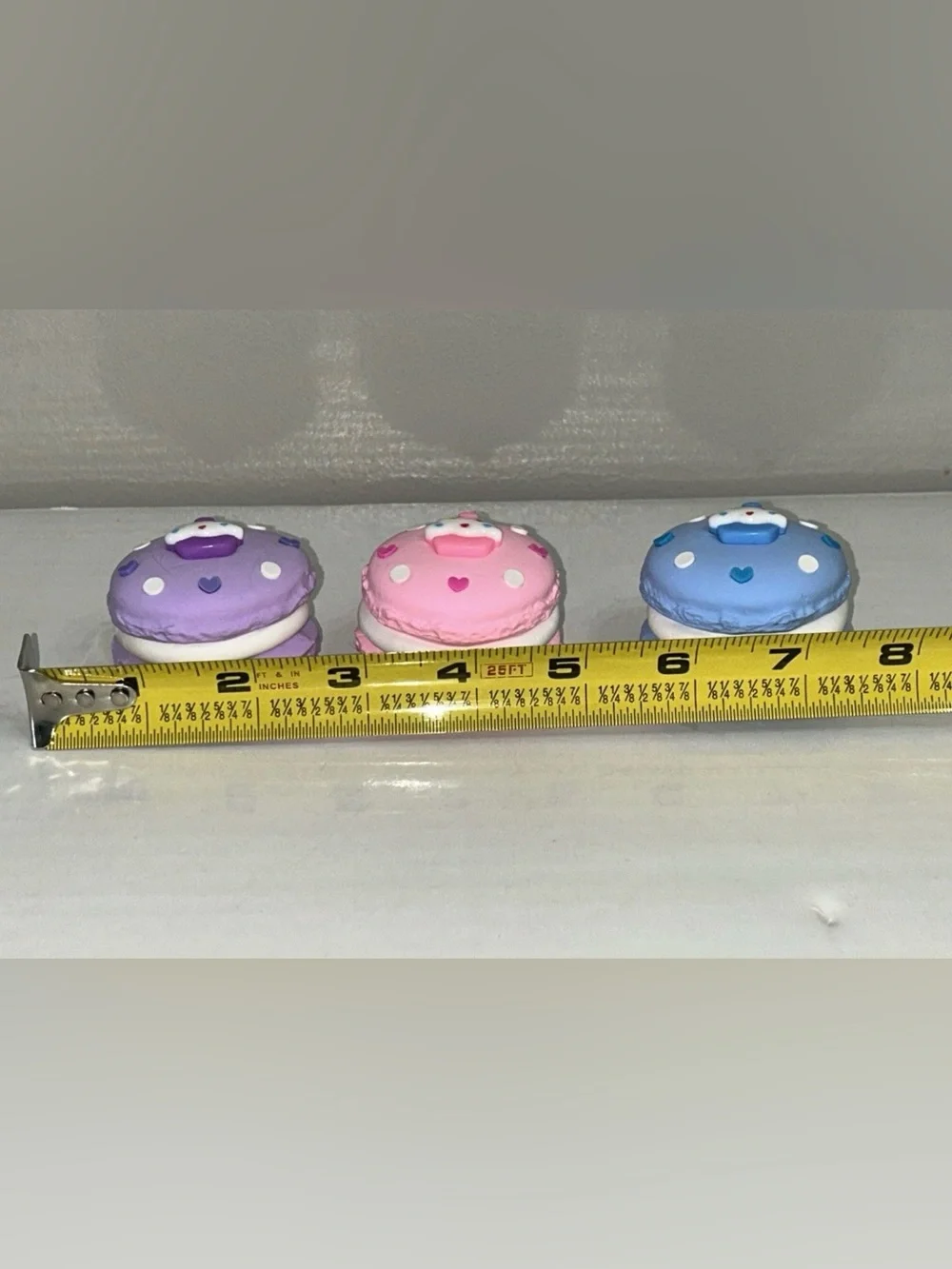 Pastel Candy Land Fake Macarons Decorative Accent - Handmade set of 3